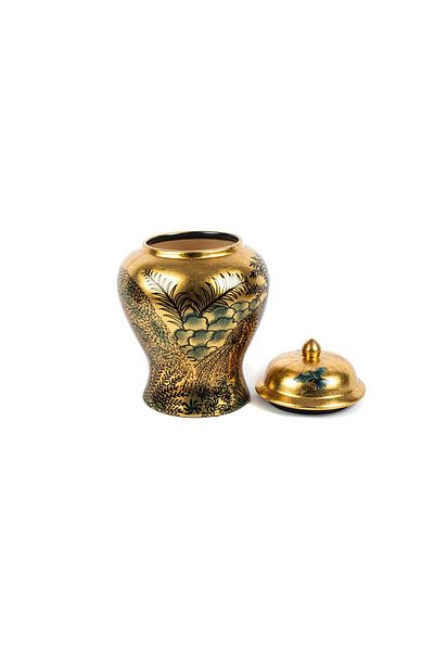 Mikasa Moor Borneo Gold Cube Vase 23X33 cm