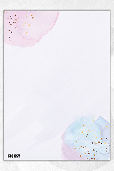 Ficksy دفتر ملاحظات A5 بدون خطوط - 50 ورقة - مذكرة - دفتر ملاحظات - ورق ملاحظات