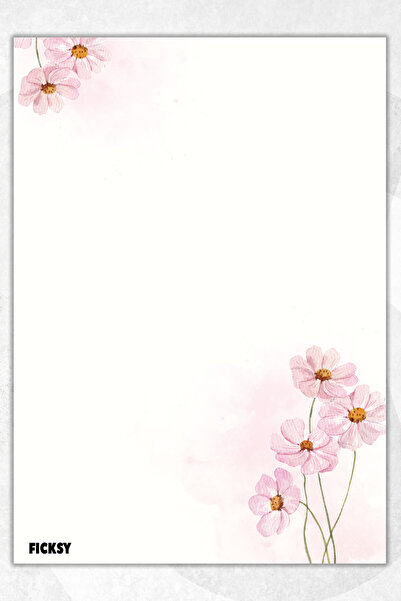 Ficksy دفتر ملاحظات A5 بدون خطوط - 50 ورقة - مذكرة - دفتر ملاحظات - ورق ملاحظات