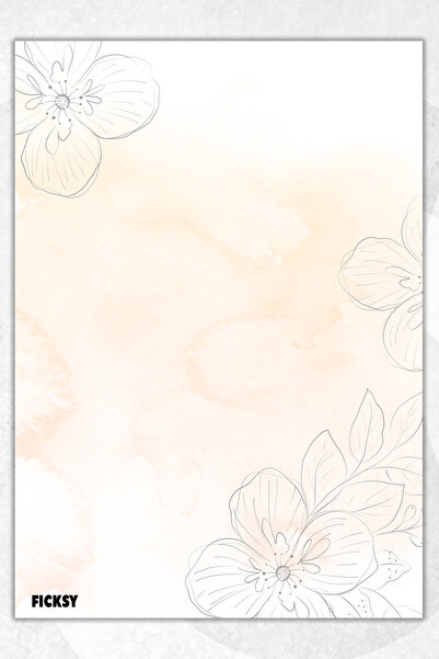 Ficksy دفتر ملاحظات A5 بدون خطوط - 50 ورقة - مذكرة - دفتر ملاحظات - ورق ملاحظات