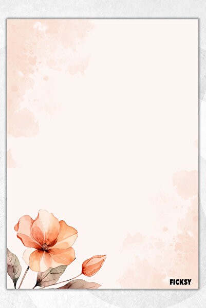 Ficksy دفتر ملاحظات A5 بدون خطوط - 50 ورقة - مذكرة - دفتر ملاحظات - ورق ملاحظات