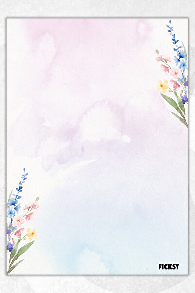 Ficksy دفتر ملاحظات A5 بدون خطوط - 50 ورقة - مذكرة - دفتر ملاحظات - ورق ملاحظات