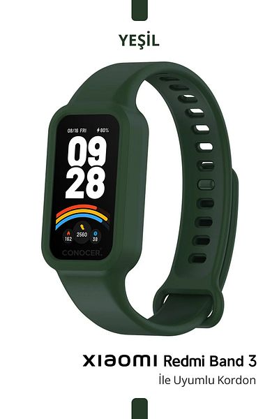 CONOCER Xiaomi Redmi Smart Band 3 Compatible Case Silicone Cord High Quality