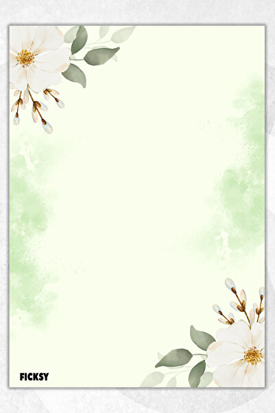 Ficksy دفتر ملاحظات A5 بدون خطوط - 50 ورقة - مذكرة - دفتر ملاحظات - ورق ملاحظات