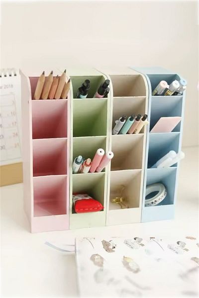 Bayev Vorg Pen Holder Desk Top Organizer - Pen Brush Drawer Organizer