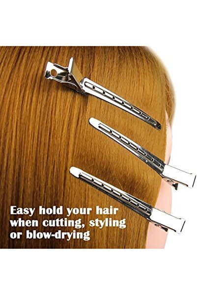 Best Ladies 24 Pieces Metal Duck Tooth Hair Clips, 9cm Metal Hair Pins