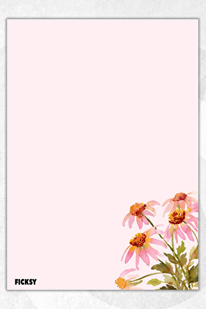 Ficksy دفتر ملاحظات A5 بدون خطوط - 50 ورقة - مذكرة - دفتر ملاحظات - ورق ملاحظات