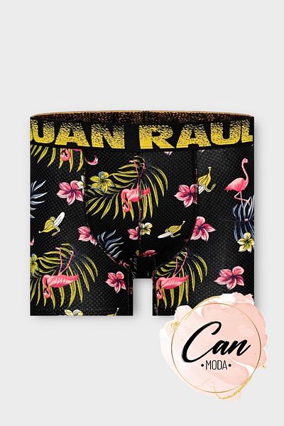 Juan Raul Tropical Flamingo Pattern Boxer - Db258