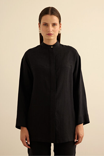 Aker Hakim Yaka Keten Gömlek