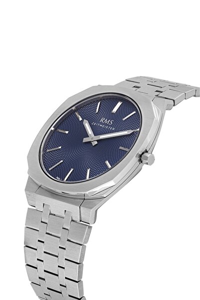 RMS Zeitmeister Rms.1.Ag1612.02 Steel Cord with Crystal Glass Steel Case 5 Atm Water Resistant Metallic R