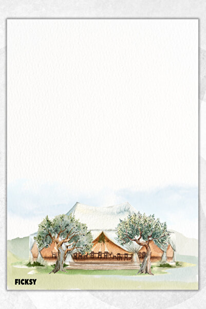 Ficksy دفتر ملاحظات A5 بدون خطوط - 50 ورقة - مذكرة - دفتر ملاحظات - ورق ملاحظات