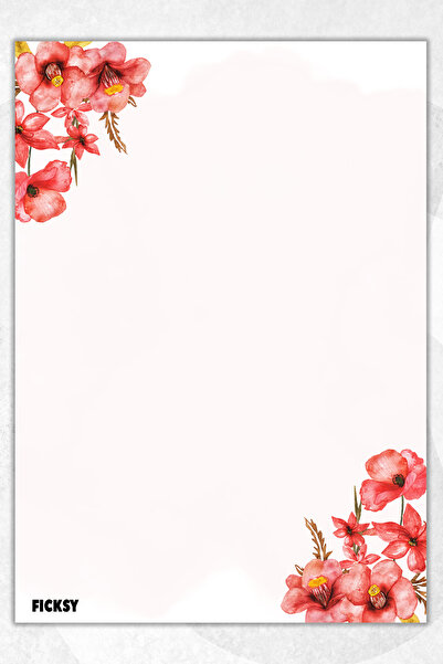 Ficksy دفتر ملاحظات A5 بدون خطوط - 50 ورقة - مذكرة - دفتر ملاحظات - ورق ملاحظات