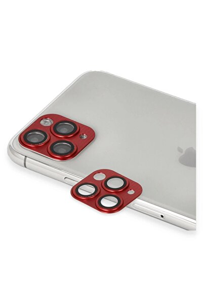 BUTİMAR'S Myt09 iPhone 11 Pro Max Press-On Aluminum Camera Lens - Red
