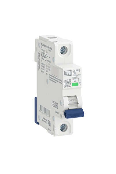 Mdws-c16-1 1p, 16a, C Eğrisi, 1x16 A 6 Ka Otomatik Sigorta