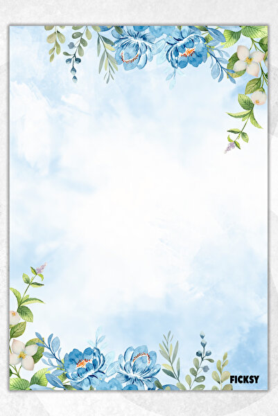 Ficksy دفتر ملاحظات A5 بدون خطوط - 50 ورقة - مذكرة - دفتر ملاحظات - ورق ملاحظات