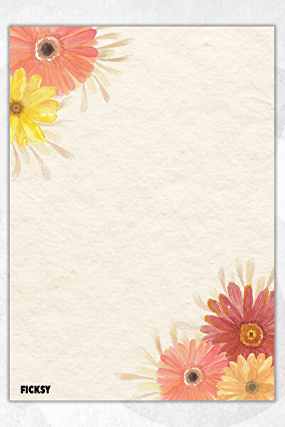 Ficksy دفتر ملاحظات A5 بدون خطوط - 50 ورقة - مذكرة - دفتر ملاحظات - ورق ملاحظات