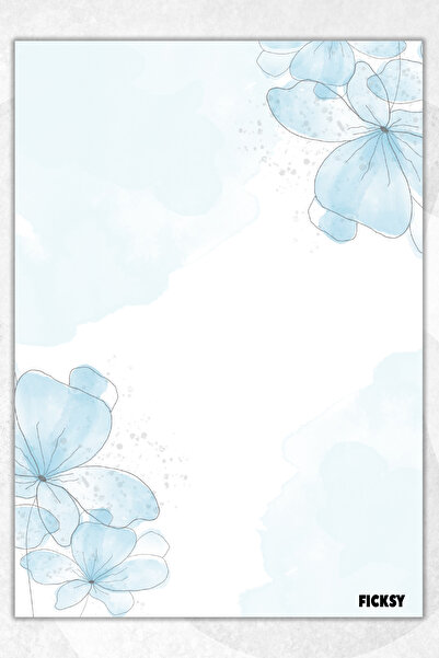 Ficksy دفتر ملاحظات A5 بدون خطوط - 50 ورقة - مذكرة - دفتر ملاحظات - ورق ملاحظات