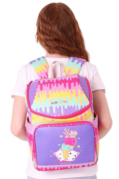 ELATAE Waterproof Fabric Girl's Multi-Eye Orthopedic Back School Bag L5247