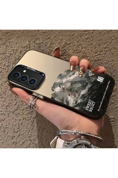 Caseji حافظة هاتف متوافقة مع هاتف Samsung Galaxy S24 FE بتصميم جبلي وحواف صلبة وناعمة MK01A