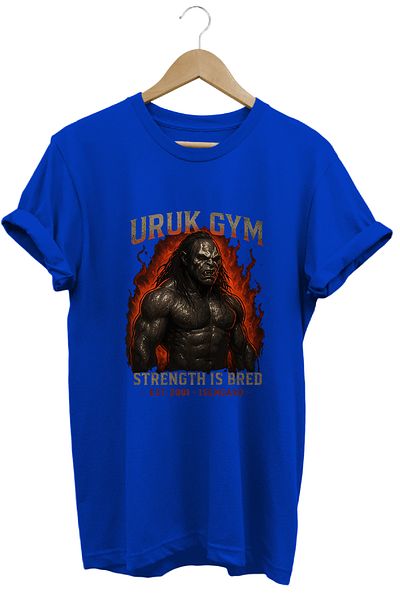 remonz Lurtz Gym Lotr Regular Fit 100% Cotton Soft Textured Crew Neck T-Shirt