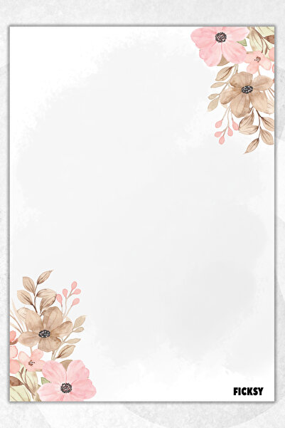 Ficksy دفتر ملاحظات A5 بدون خطوط - 50 ورقة - مذكرة - دفتر ملاحظات - ورق ملاحظات