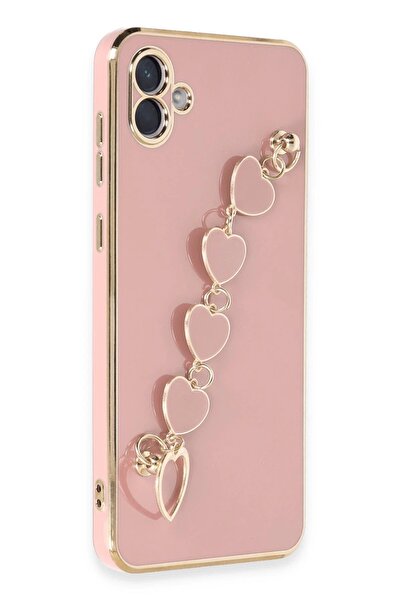 CepteToptan Myt09 Samsung Galaxy A04E Case Esila Silicone - Powder