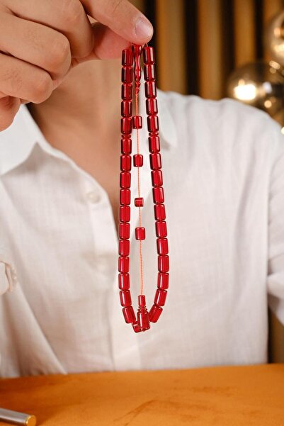 dergah tesbih Master Abudulkadir Candaş Happy Craftsmanship Oriental Crimping Amber Prayer Beads in Special Box