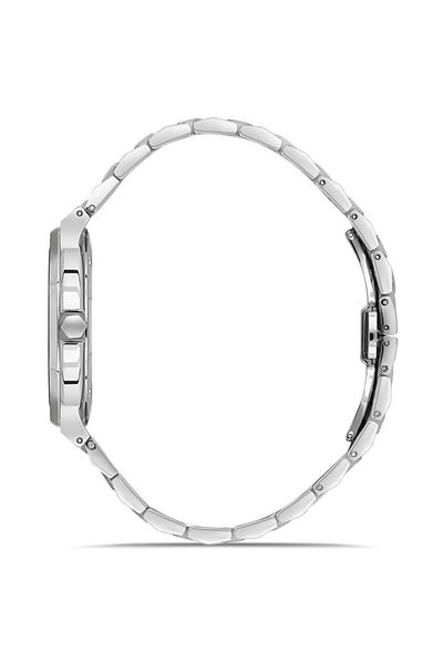 RMS Zeitmeister Rms.1.Ag2052.05 Crystal Glass Steel Cord Steel Case 5 Atm Water Resistant Metallic R
