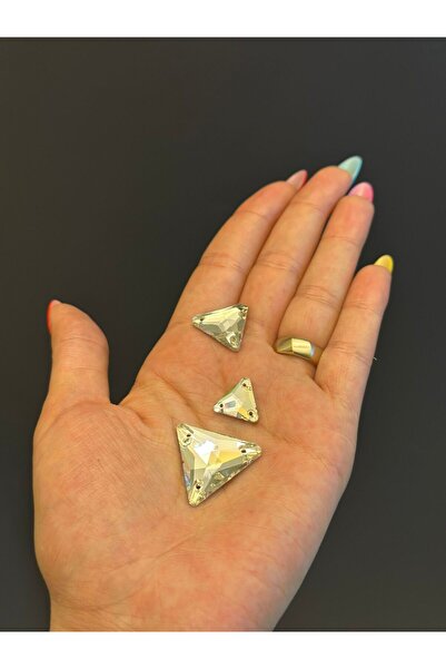 Gönülden Tasarım SET DE 3 PIECE DE PĂLĂRIE DE CRYSTAL CU GĂURI 2X5 CM 1X5 CM 1X1 CM