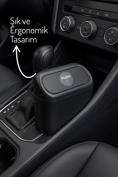 Nandy Home Car Interior Trash Can, Trash Can Suitable for All Vehicles