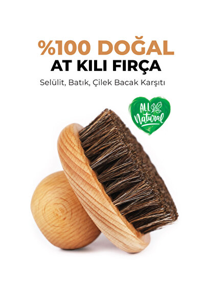 Secret of Helen %100 Doğal At Kılı Fırça |Kan Dolaşımı Destekleyici,Selülit K...