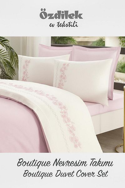 Özdilek Double Personality Bedding Set Embroidered 4 Pillows