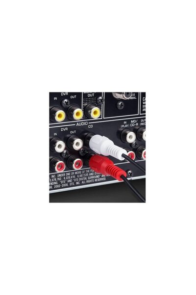 SOHO Cable 2 RCA male to 2 RCA male, 1.5 m, Black