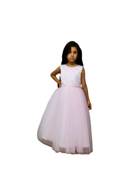 OEM Princess Dress with Pearls and V-shaped Back, Pink, 5-6 Years, 100-110 CM