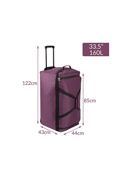 OEM Geantă de voiaj tip troler dublu, 160 L, violet