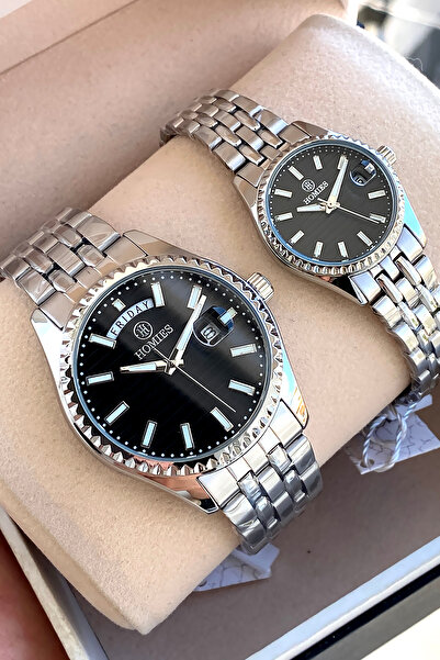 Homies Orijinal 2 Yıl Garantili Kutulu Çelik Erkek Kadın Çift Sevgili Kol Saati