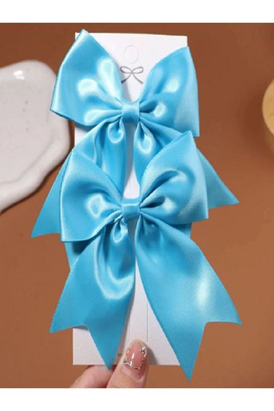 Pastel Mona Liza Satin Bow Buckle 2 Pieces Buckle, Women's Buckle, Children's Buckle
