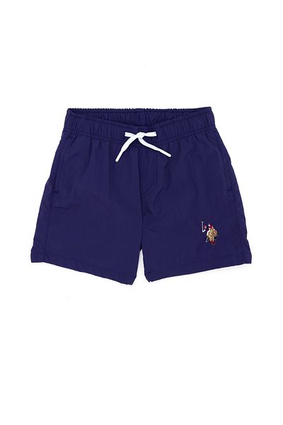 U.S. Polo Assn. Șort de baie cu talie ajustabilă si imprimeu logo