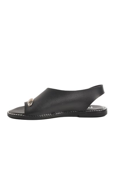 Aspor Black Women's Flat Sandals