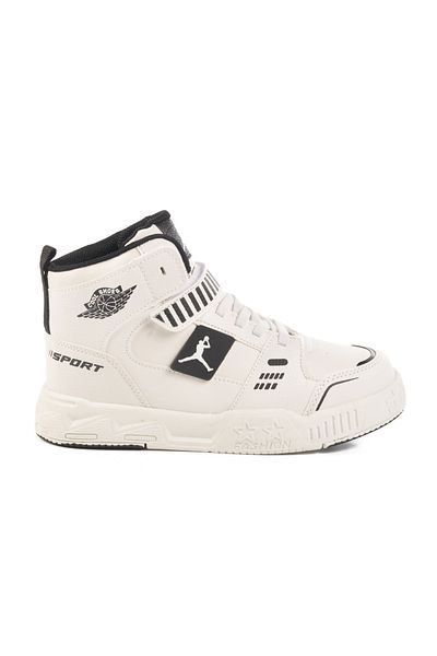 Cool White Velcro Boy Hi Sneaker