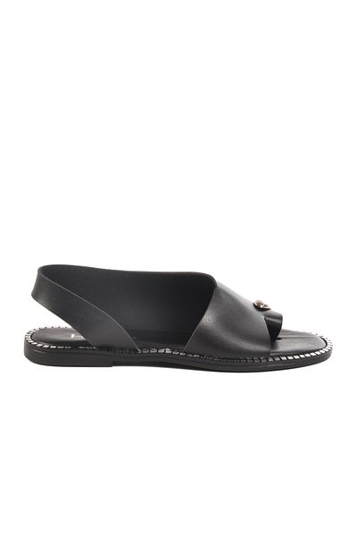Aspor Black Women's Flat Sandals