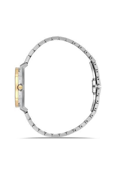 RMS Zeitmeister Rms.1.Ag1613.05 Crystal Glass Steel Cord Steel Case 5 Atm Water Resistant Metallic-A