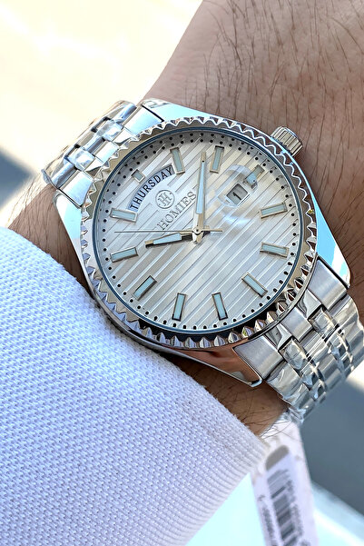 Homies ساعة يد رجالية أصلية من الفولاذ مع ضمان لمدة عامين مع صندوق وسوار هدية