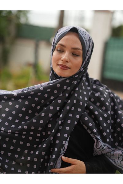 MONOOR Ethnic Pattern Soft Shawl