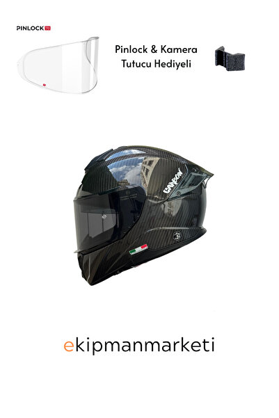 Sway CARBON FİBER FULFACE KASK DÜZ DESEN