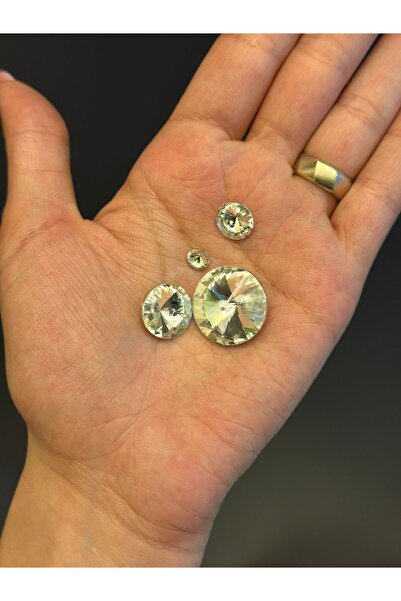 Gönülden Tasarım 4 ΤΕΜΑΧΙΑ ΣΤΑΥΡΟΣ ΚΡΥΣΤΑΛΛΙΚΗ ΠΕΤΡΑ ΣΕΤ 2 CM 1,5 CM 1 CM 015 CM