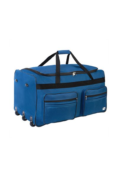 Deuba Double Duffle Trolley Travel Bag, 160 L, Blue