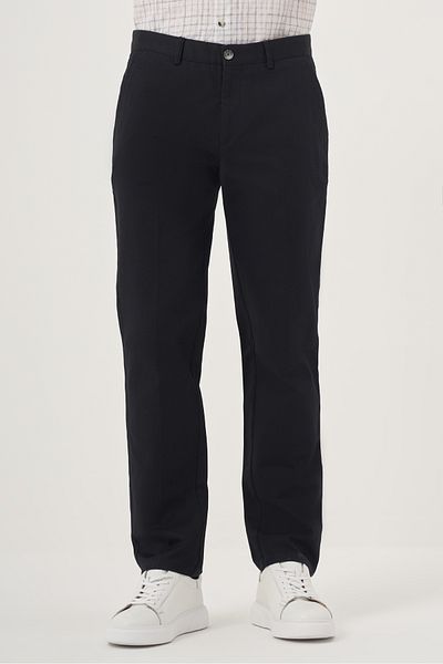 Morven Men's Navy Blue Chino Dynamic Fit Winter Trousers