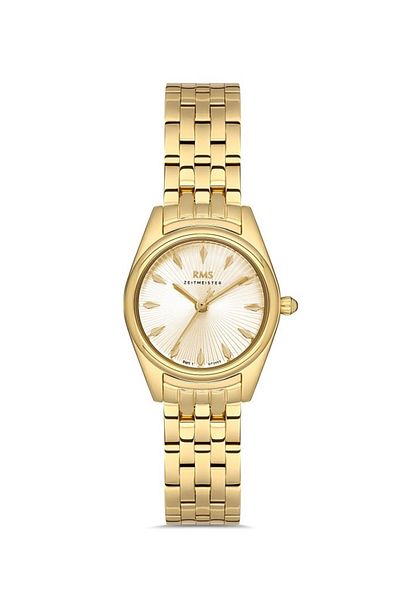 RMS Zeitmeister Rms.1.Ag1507.05 Minimal Design Crystal Glass Steel Cord Steel Case 5 Atm Water Resistant