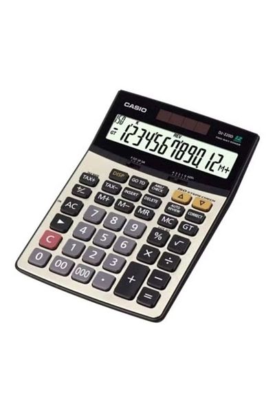Casio 12-Digit Check Calculator – Dual Color White/Black – Large Display & Easy Function